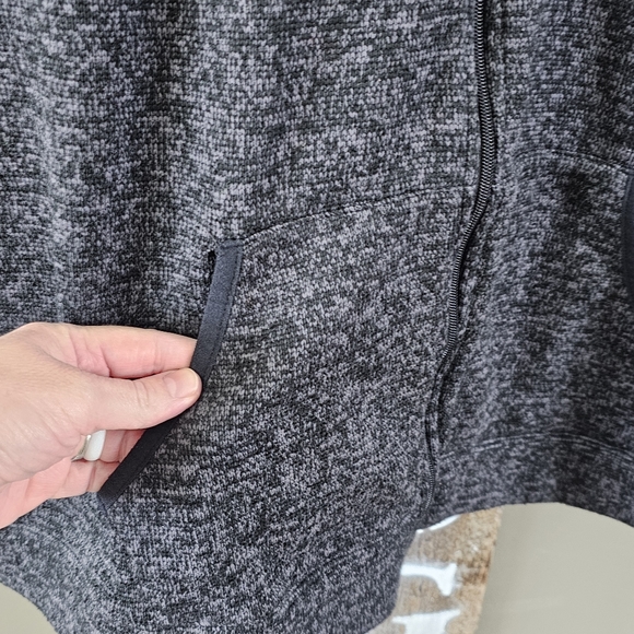 John Bartlett Polyester Fleece Heather Black Full Zip Vest Size Large - Picture 8 of 12